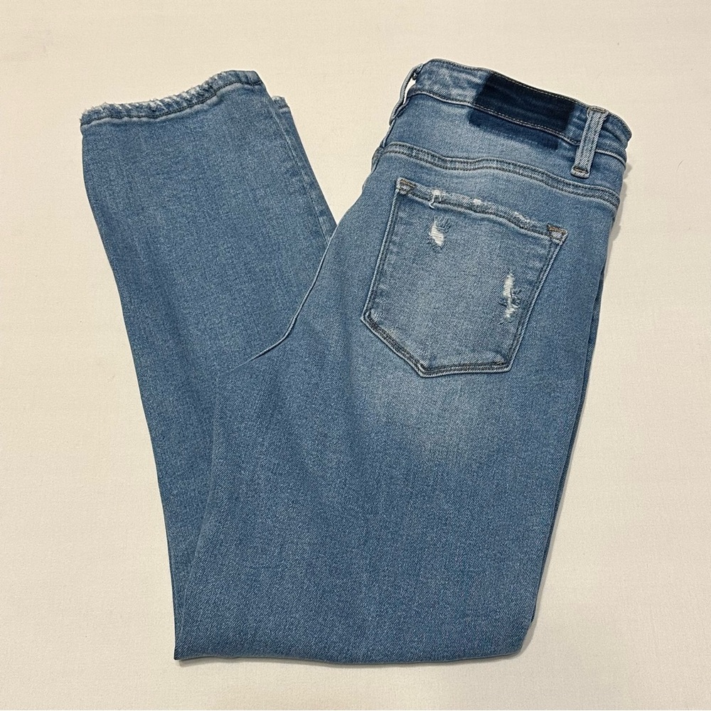 Flying Monkey Distressed High Rise Straight Leg Jeans